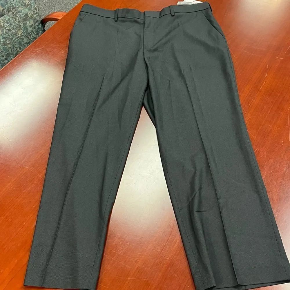 Perry Ellis Travel Lux Flex Stretch Gripper Waist Dress Pants sz 40x30 NWT